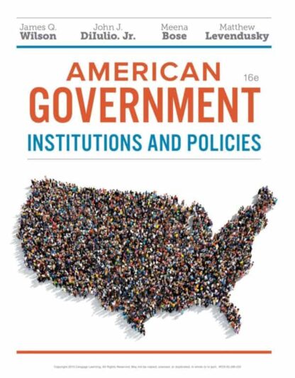 American Government: Institutions and Policies (16th Edition) – eBook