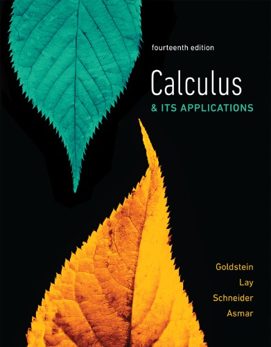 Calculus & Its Applications 14th Edition by Larry Goldstein, ISBN-13: 978-0134437774