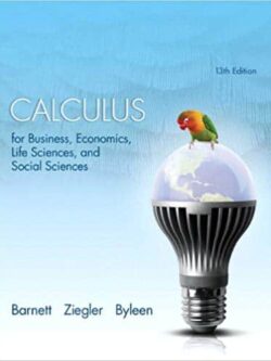 Calculus for Business, Economics, Life Sciences, and Social Sciences (13th edition) – eBook