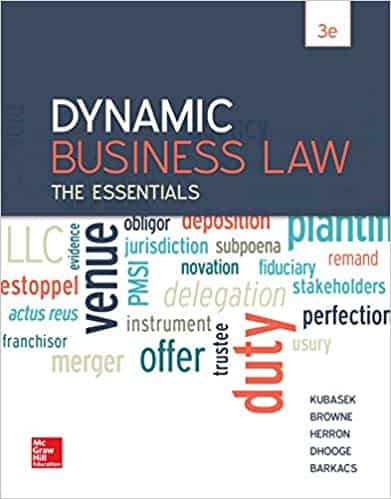 Dynamic Business Law: The Essentials (3rd Edition) – eBook