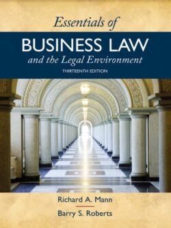 Essentials of Business Law and the Legal Environment (13th Edition) – eBook