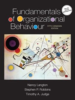 Fundamentals of Organizational Behaviour (5th Canadian Edition) – eBook