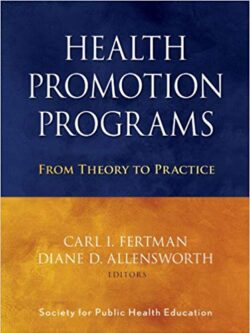 Health Promotion Programs: From Theory to Practice – eBook