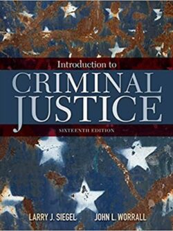 Introduction to Criminal Justice (16th Edition) – eBook