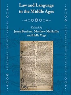 Law and Language in the Middle Ages – eBook