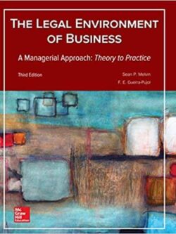 The Legal Environment of Business, A Managerial Approach (3rd Edition) – eBook