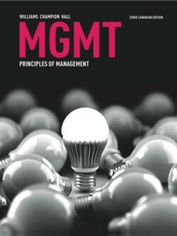 MGMT: principles of management (3rd Canadian Edition) – eBook