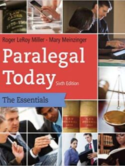 Paralegal Today: The Essentials (6th Edition) – eBook