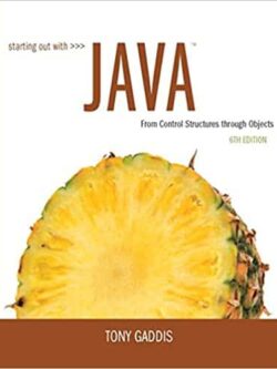 Starting Out with Java: From Control Structures through Objects (6th Edition) – eBook