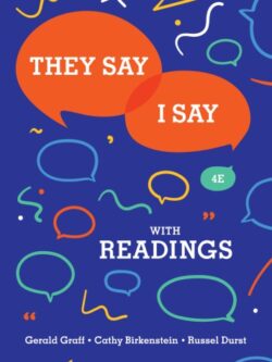 They Say I Say 4th Edition 2018 (eBook) PDF