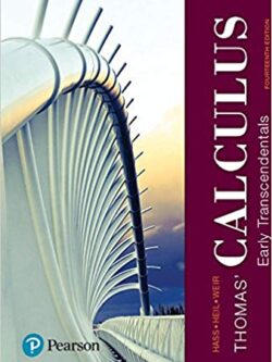 Thomas’ Calculus: Early Transcendentals 14th edition – eBook